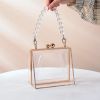 Transparent Luxury Designer Bag Bride Clear Clutch Purse Unique Shaped Party Evening Handbags Acrylic Crossbody Women's Bag 2023