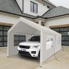 Carport, 10×20 Heavy Duty Portable Carport Garage Tent for Outdoor Storage Shelter white