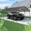 VIDEO offerMetal Carport 12 ×20 FT Heavy Duty with Galvanized Steel Roof, Metal Garage Canopy with Galvanized Steel Roof & Frame