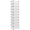 Shoe Rack Transparent 17.3"x12.6"x68.5" PP