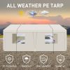 Carport, 10×20 Heavy Duty Portable Carport Garage Tent for Outdoor Storage Shelter white