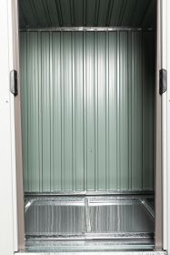 6ft x 4ft Outdoor Metal Storage Shed (Color: as Pic)