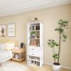 Closet Organizer System Modular: Modern Closet Shelves Wall Mounted or Walk in Closet System Racks and Shelving Built in Clothes Storage for Bedroom