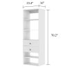 Closet Organizer System Modular: Modern Closet Shelves Wall Mounted or Walk in Closet System Racks and Shelving Built in Clothes Storage for Bedroom