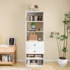 Closet Organizer System Modular: Modern Closet Shelves Wall Mounted or Walk in Closet System Racks and Shelving Built in Clothes Storage for Bedroom