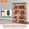 VEVOR Storage Shelving Unit, 5-Tier Adjustable, 2000 lbs Capacity, Heavy Duty Garage Shelves Metal Organizer Utility Rack, Black